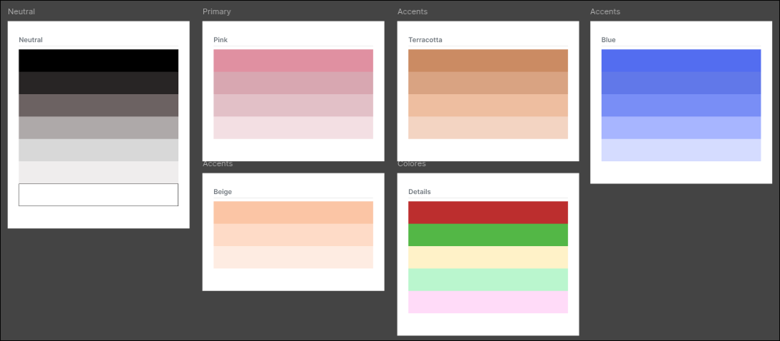 Paleta de colores del proyecto sin limite