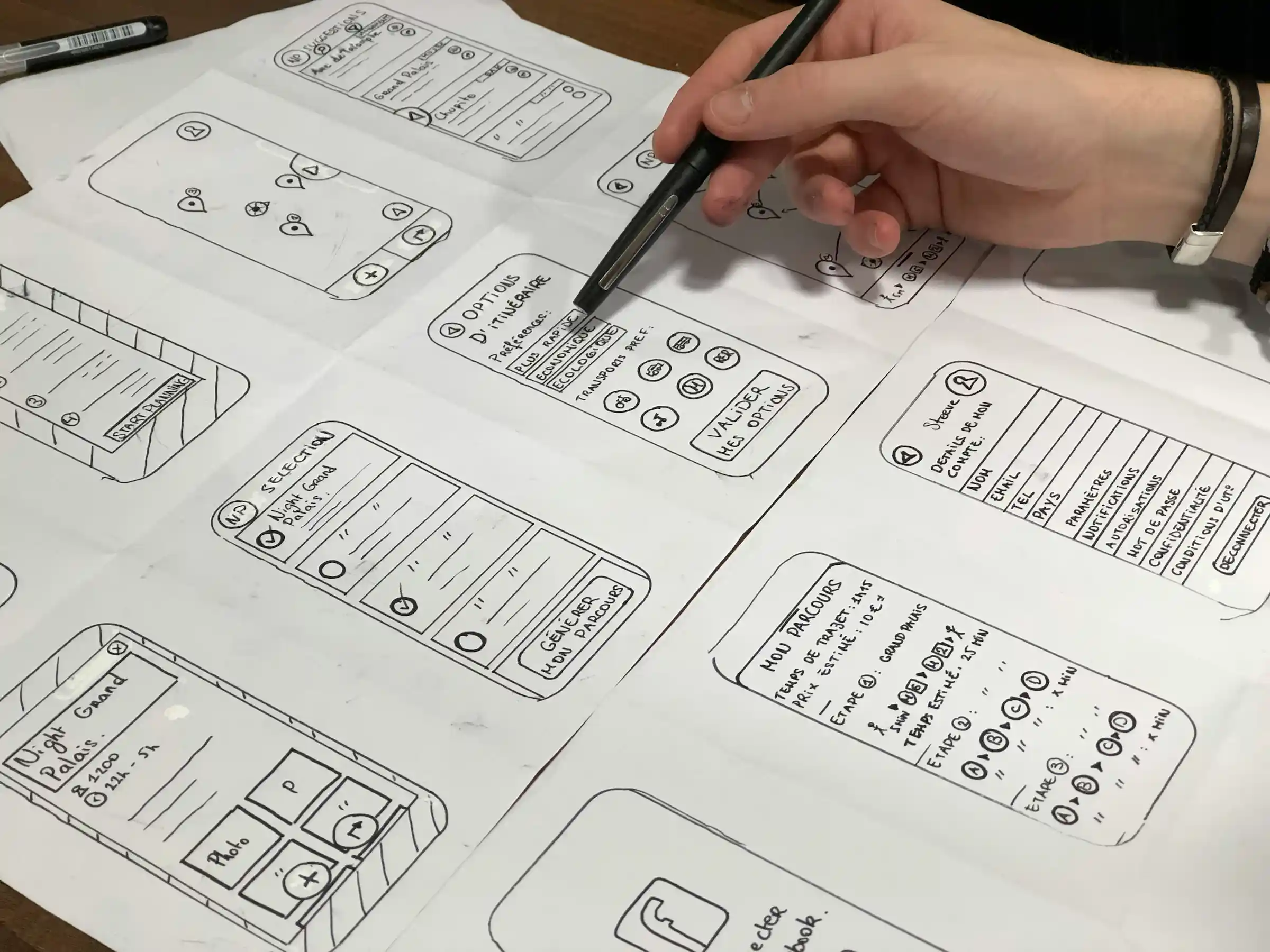 Boceteando diseños de baja fidelidad